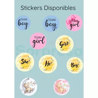 Stickers Para Revelaciones De Sexo