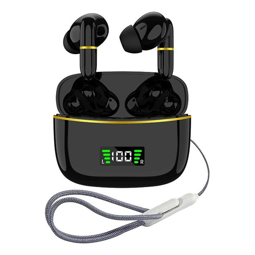 Audífonos Inalámbricos Bluetooth Compatible iPhone Android Color Negro