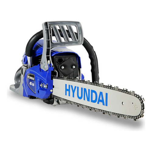 Motosierra Hyundai Ranch 18 Pulgadas Turbo455 Color Azul