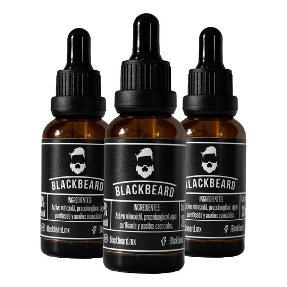 Blackbeard 10% Tópico Para Crecimiento De Barba (3 Meses)