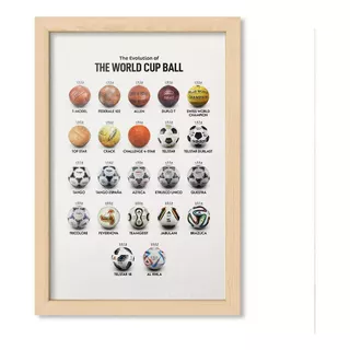 Cuadro Emoty Pelotas Del Mundial 20x30cm