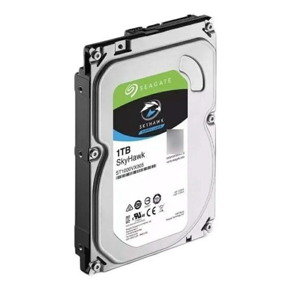 Disco duro interno Seagate SkyHawk Surveillance ST1000VX005 1TB plateado