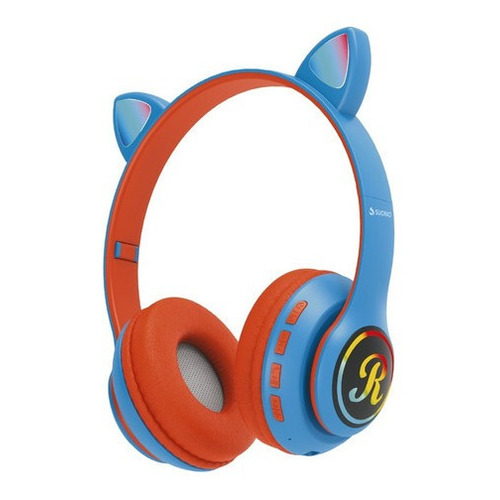 Auriculares Inalámbricos Bluetooth Suono 66SUOM-PK Orejas Gatito Color Celeste