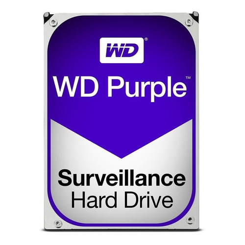 Disco Duro Interno Western Digital 1tb Purple Color Plata/Negro