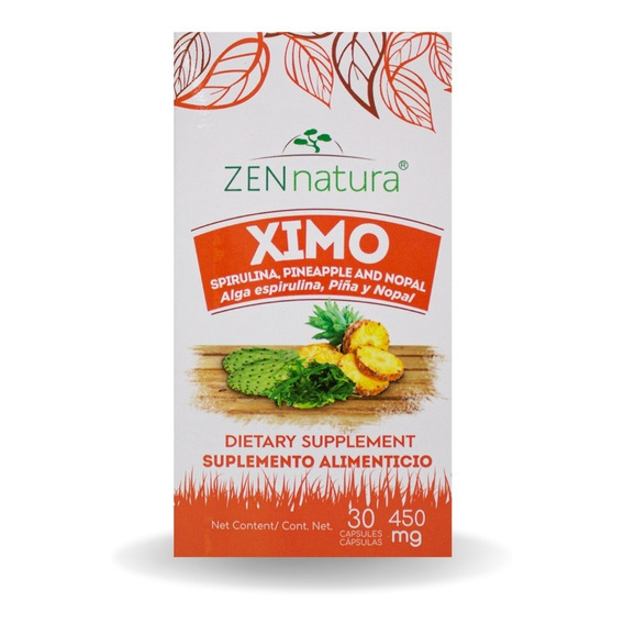 Ximo Tejocote Alga Spirulina Piña Y Nopal Zen Natura Sabor Sin sabor