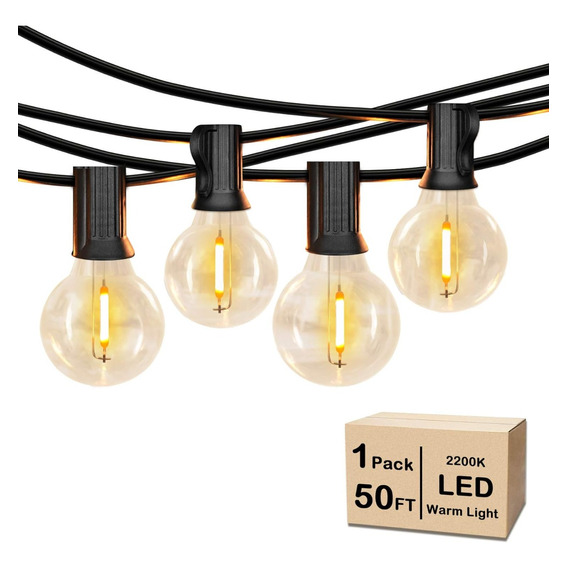 Extensión Luces Led Vintage Exterior 15m 50bom +  Repuestos