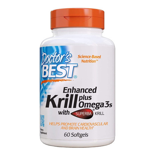 Aceite Krill Mejorado Con Omega 3s Doctor's Best 60ct Sabor N/A