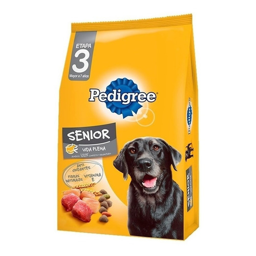 Alimento Pedigree Vida Plena senior 7 + años para perro senior todos los tamaños sabor mix en bolsa de 3kg