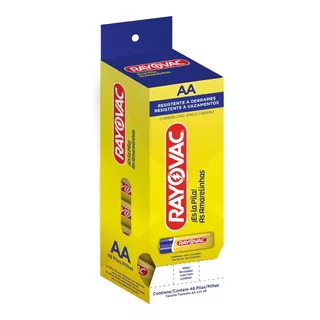 Pilha Rayovac As Amarelinhas Pequena Aa - 48 Pilhas - Tubo