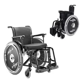 Cadeira De Rodas Dobrável Ágile Jaguaribe Alumínio 120kg