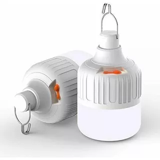 Bombillo Led 80w Recargable Usb Lampara Emergencia 6 Horas