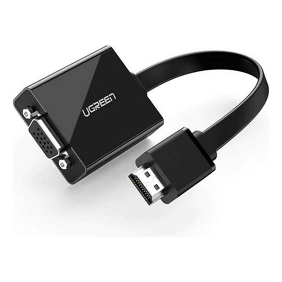 Cable Ugreen Hdmi A Vga C/entrada De Audio 3.5mm Fhd 60hz