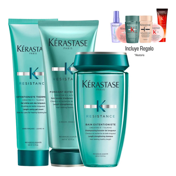 Kit Shampoo Kerastase Extentioniste + Tratamiento Cabello 