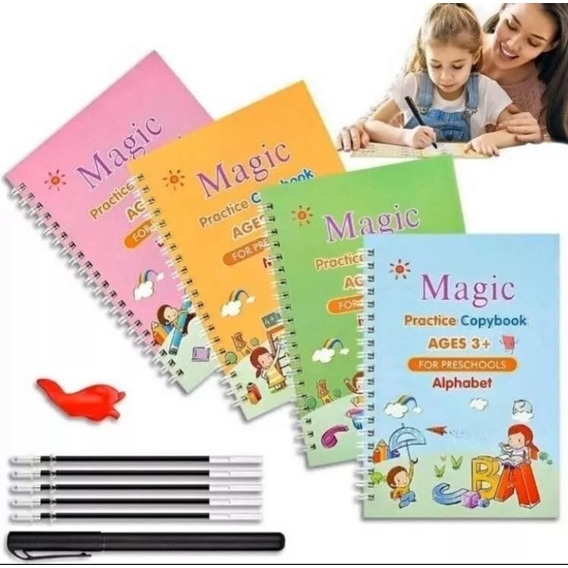 Cuadernos Mágicos Reutilizables Aprender Escribir Caligrafía