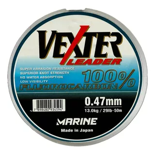 Linha Pesca Transparente Marine Sports 0,47mm Vexter Leader