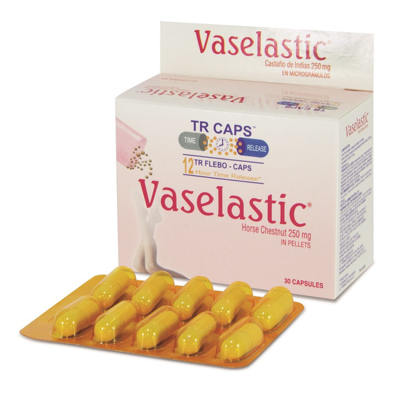 Vaselastic 250mg Caja X 30 Capsulas