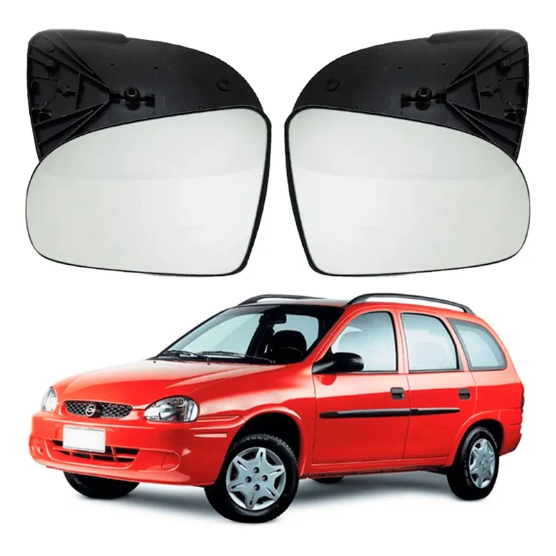 Par Lentes Retrovisor Corsa Wagon 1.0 1.6 1997 A 2003
