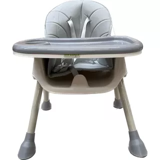 Silla Comer Para Bebé Avanti Anfi Plegable Bandeja Color Gris