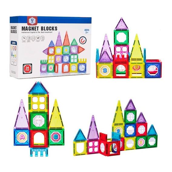 Bloques Magnetico Juego Didactico 34 Pcs Niños / N Ofertas