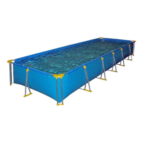 Pileta estructural rectangular Piletin 615x215x80 con capacidad de 10580 litros de 615cm de largo x 215cm de ancho  azul