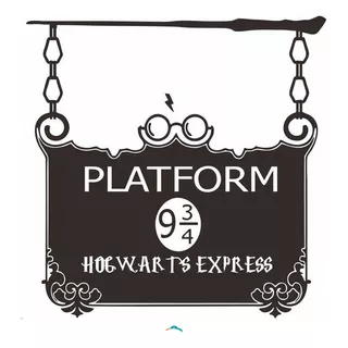 Vinil Harry Potter Plataforma 9 Y 3/4 40x40cm Deco®