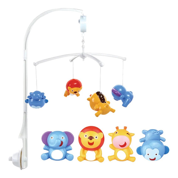 Movil Musical Para Bebe Para Cuna O Corral Animales 0305