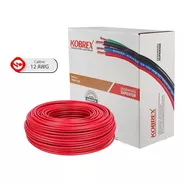 Caja 100mts Cable Blanco Cal 12 Awg Kobrex Vinikob 100%cobre