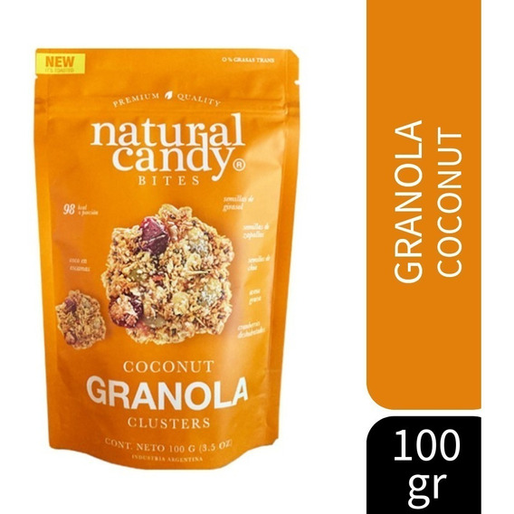 Coconut Granola Clusters Natural Candy Bites 100g