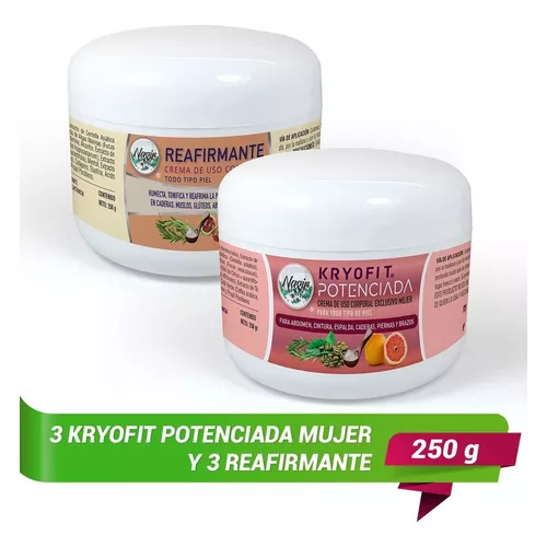 Kryofit Potenciada Mujer Reductora Abdomen Y Reafirmante Fragancia  Mentolada Tipo de envase Bote de plástico