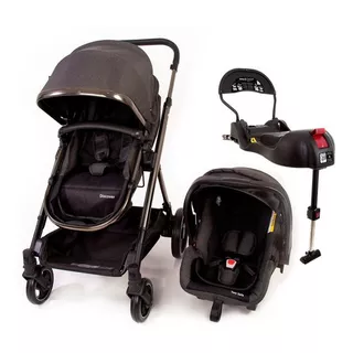 Travel System Discover Trio Isofix Safety 1st Black Chrome Cor Preto