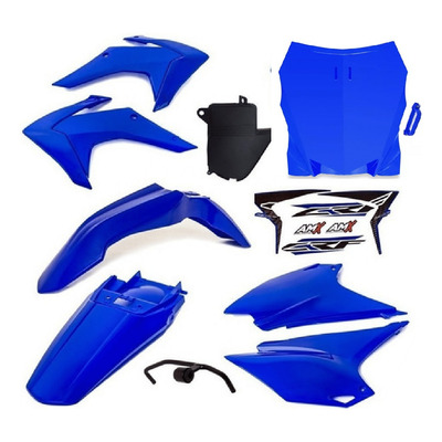 Kit Plástico Crf 230 2015 - 2018 Azul + Plate Azul / Branco