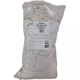 Trapos Esterilizado De Algodon Blanca Mixta 10kg