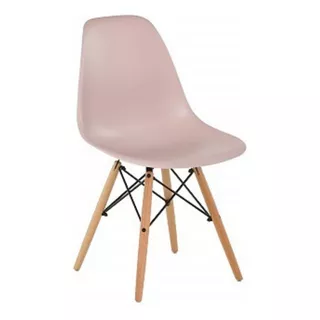 Silla De Comedor Decoreshop Charles Eames Dkr Eiffel, Estructura Color Rosa, 1 Unidad