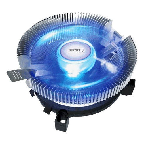 Cooler Multizocalo Netmak Nm-q80 C/luz Azul 2200 Rpm