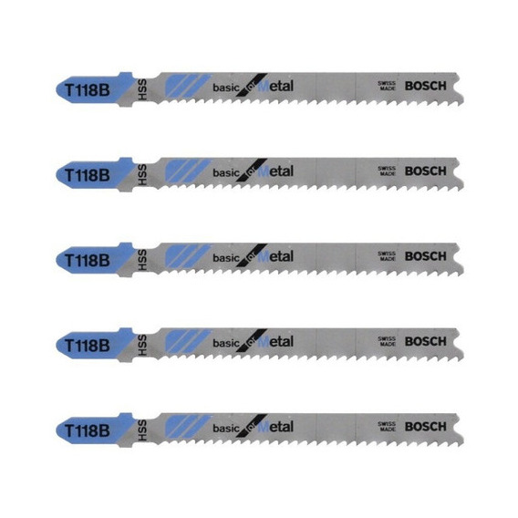 Hoja de sierra Tico-tico de 67 mm con 5 piezas T 118 B 2608668146 Bosch