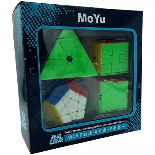 Kit 4 Cubos Mágico Pyraminx Megaminx Skewb Square Envio Ja