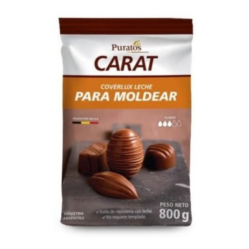 Carat Coverlux Leche Puratos 800gr En Gotas