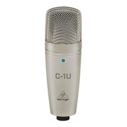 Microfone Behringer C-1u Condensador Usb Cardióide Dourado
