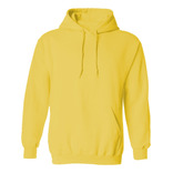 Sudadera Capucha / Cangurera 50-50 Color Amarillo Unisex