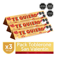 Chocolate Toblerone® Xl Pack Regalo  San Valentín 3u X 360g