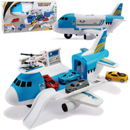 Avion Juguete Transportador Con 5 Vehiculos Air Transport