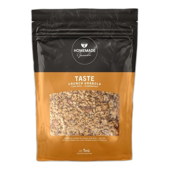 Granola Taste 1 Kg 100% Natural - Avena Miel Y Frutos Secos