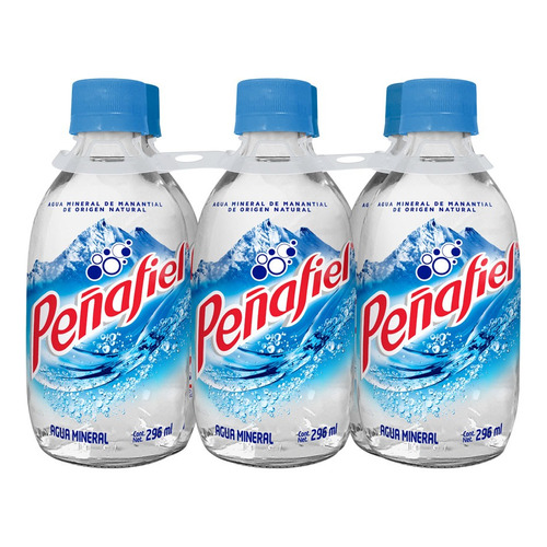 2 Pack Agua Mineral Manantial Peñafiel 296 Ml