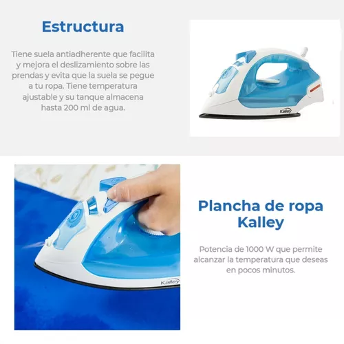 Plancha Viajera Ropa Antiadherente Vapor Spray Plegable Universal Roya