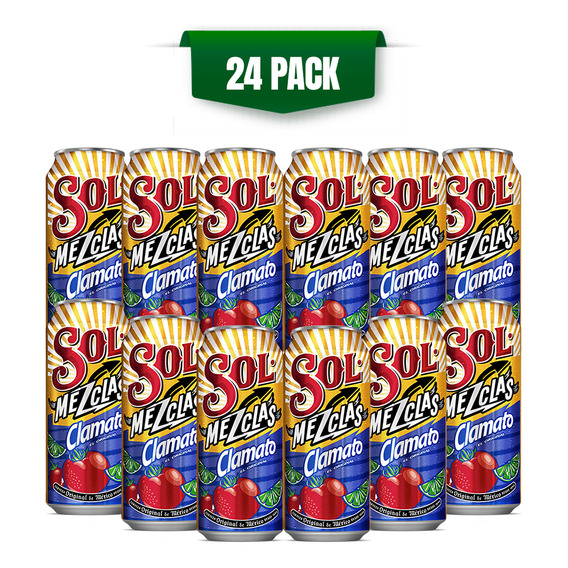 Cerveza Preparada Sol Clamato 24 Pack Lata 473ml