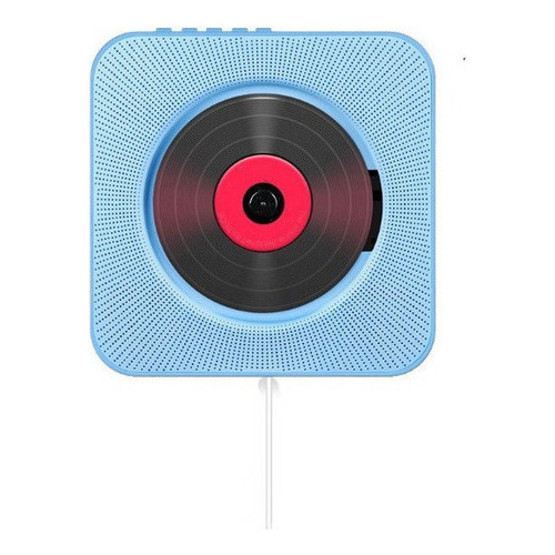 Reproductor Cd Portátil Con Altavoz Hi-fi Bluetooth Monta A Color Azul