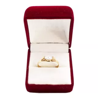 Anillo Oro 18k  Piedra Cubic Mujer Compromiso Varios Modelos