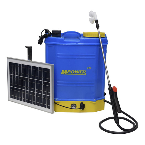Fumigadora Con Panel Solar Mpower Color Azul