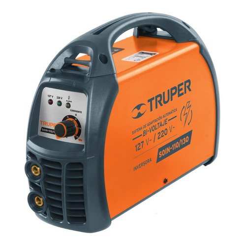 Soldadora inverter Truper SOIN-110/130 naranja/negra 50Hz/60Hz 127V/220V