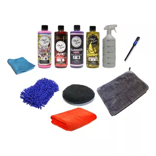 Kit De Lavado Auto Premium Super Completo Toxic Shine